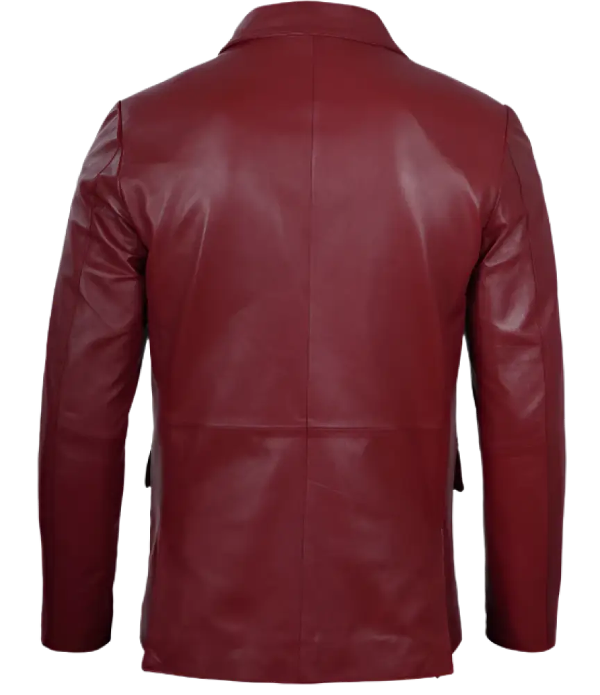 blazer_Maroon_Real_sheep_Leather_Back