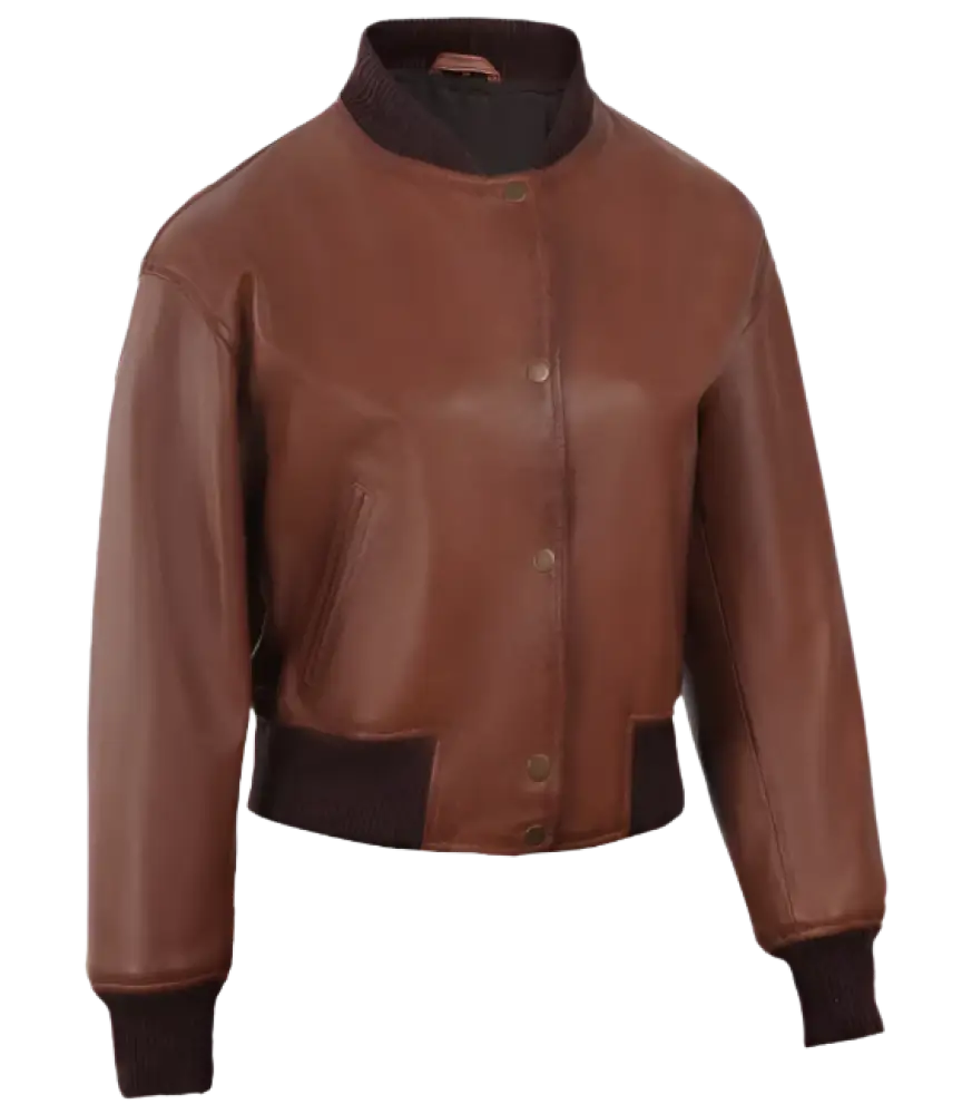 Havana_Crop_Brown_Sheep_Leather_Bomber_Jacket_side_view